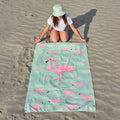 Pink Flamingos Beach Towel