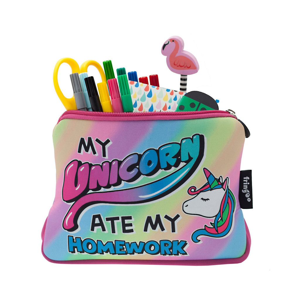 Grande trousse scolaire – licorne « Ate »