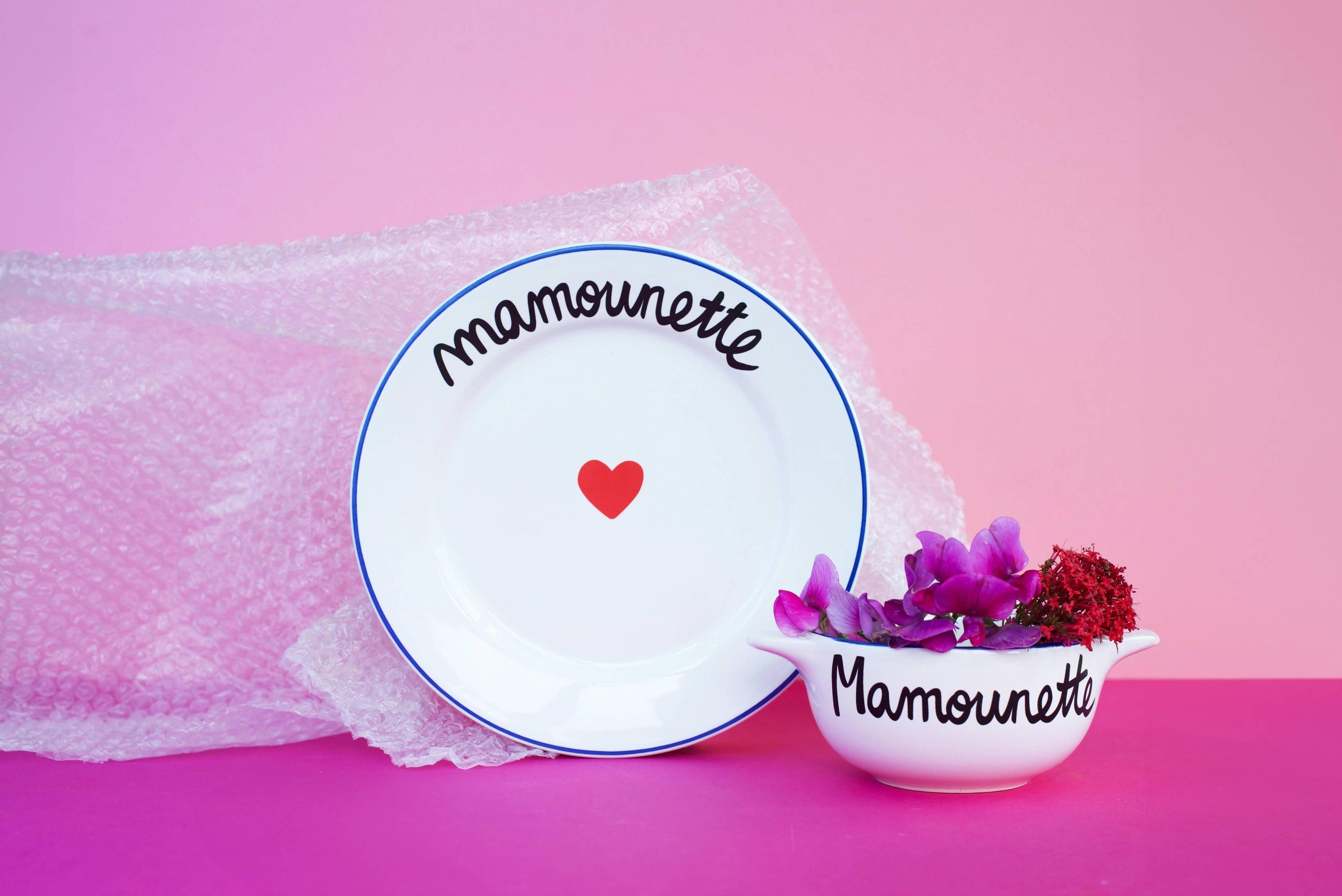 Assiette LA FAMILLE S'ÉCLATE - Mamounette