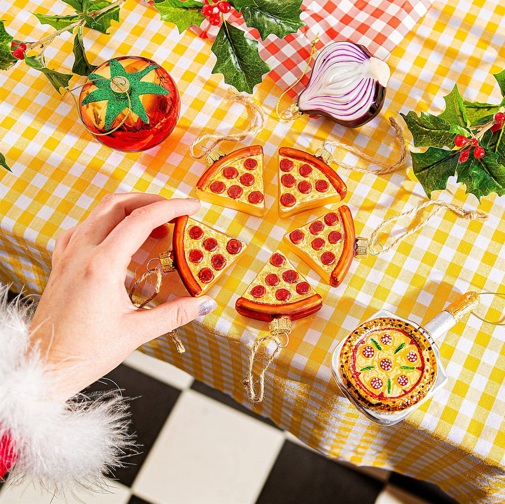 Boules de Noël Part de Pizza 5-Pack