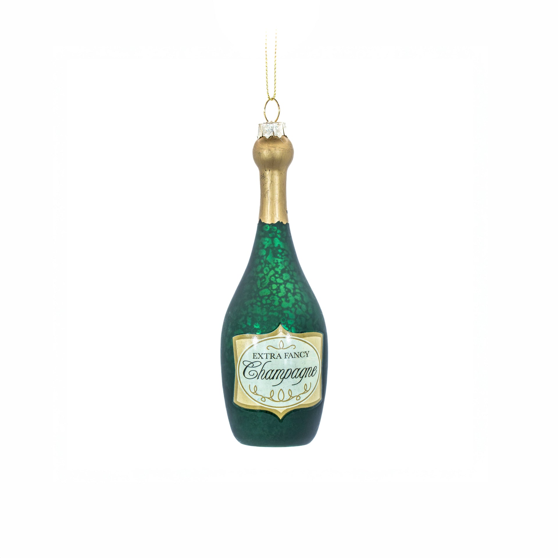 Pallina di Natale a forma di bottiglia di champagne