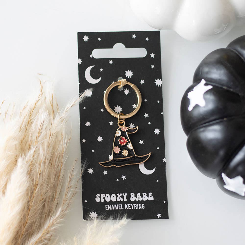 Portachiavi Cappello da Strega "Spooky Babe"