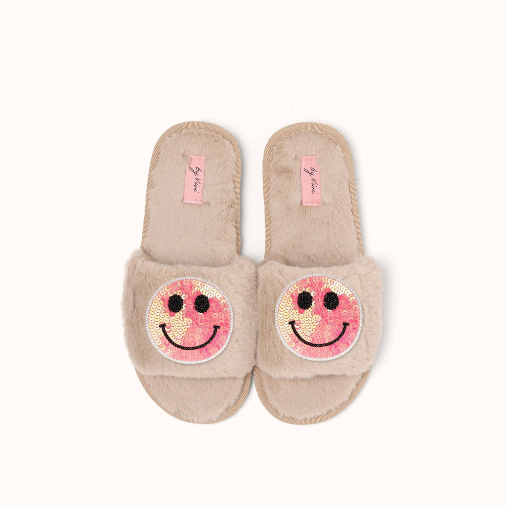 Paire de broches pour Chaussons - Smiley Rose