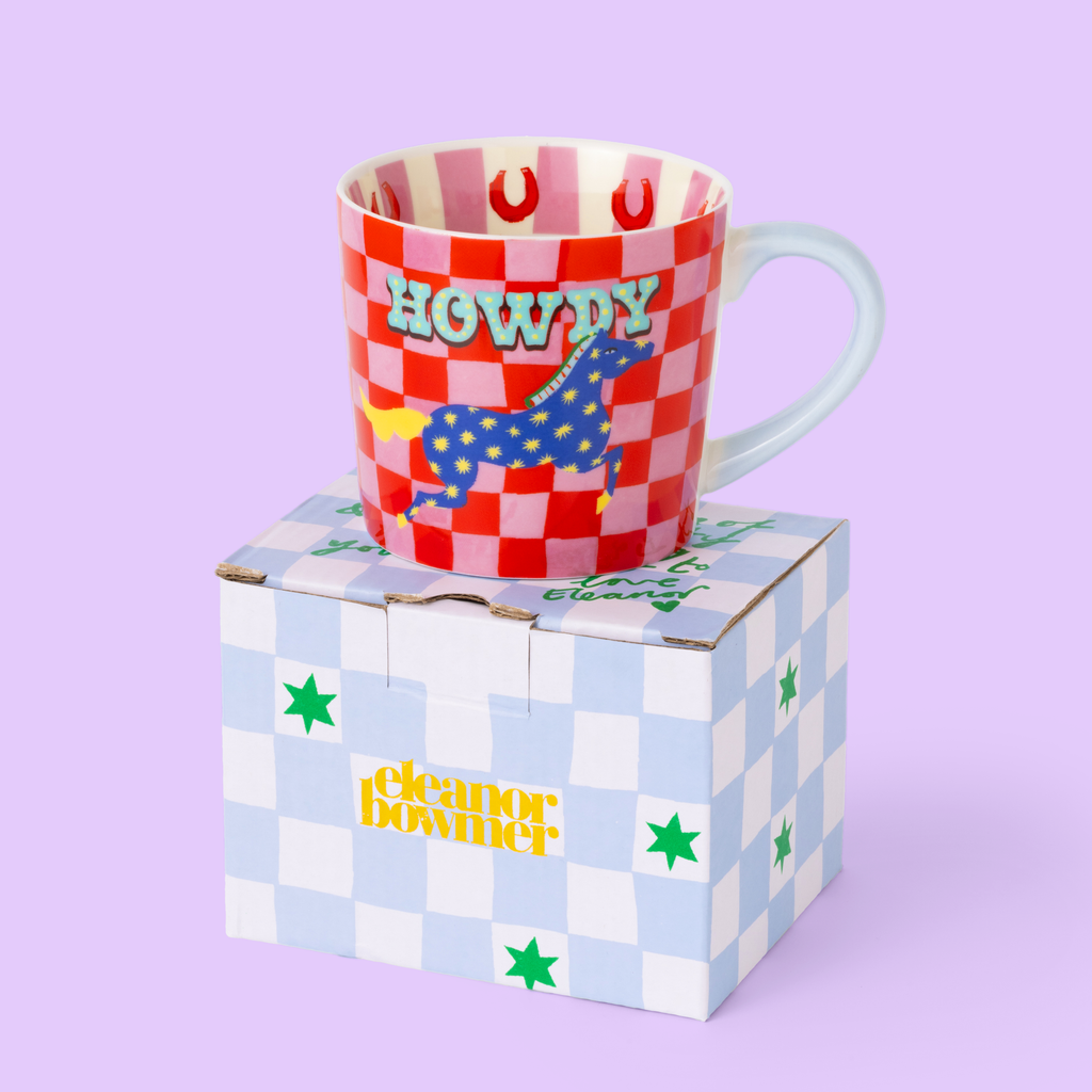 "Howdy" Horse Mug