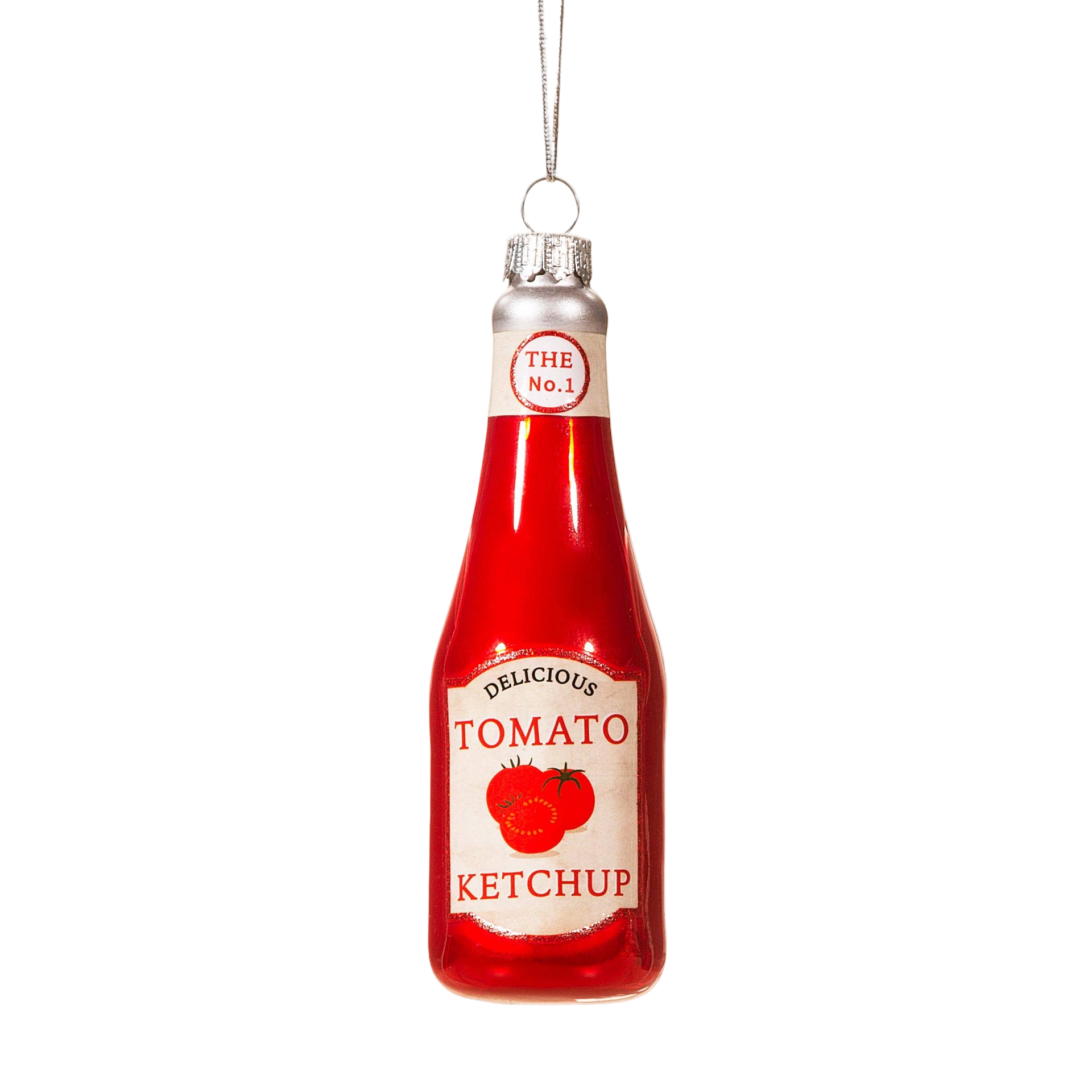 Boule de Noël Bouteille de Ketchup