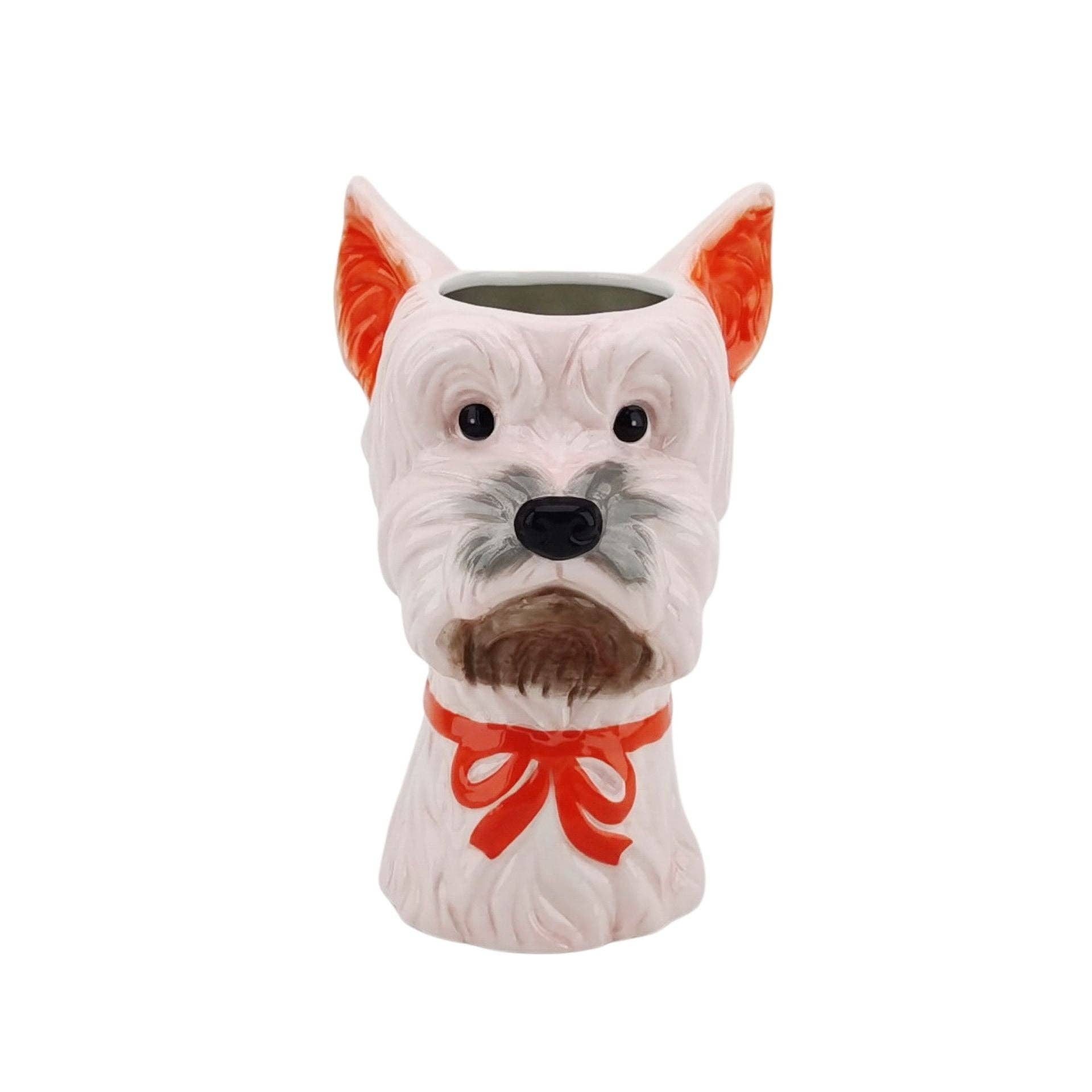Vaso - Vaso per fiori Cane - Rosa/Arancione - 14,5x13x23,5cm