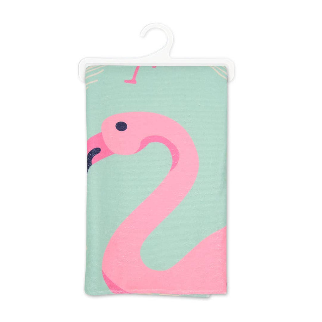 Pink Flamingos Beach Towel