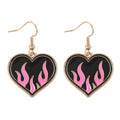Orecchini Cuore Ardente