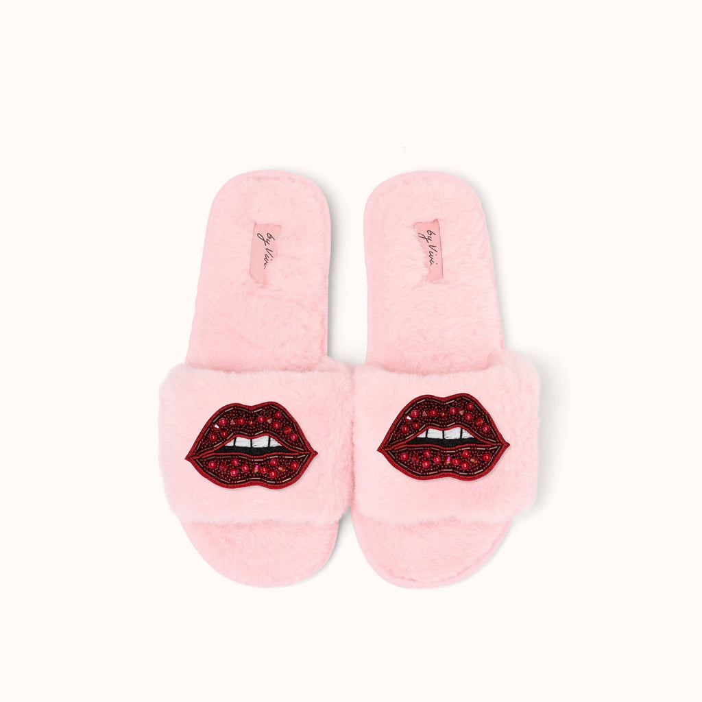 Paire de broches pour Chaussons - Lèvres