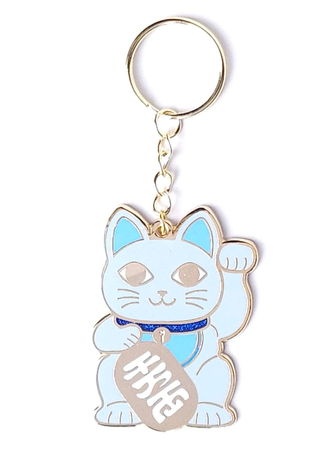 Portachiavi Gatto della Fortuna Blu