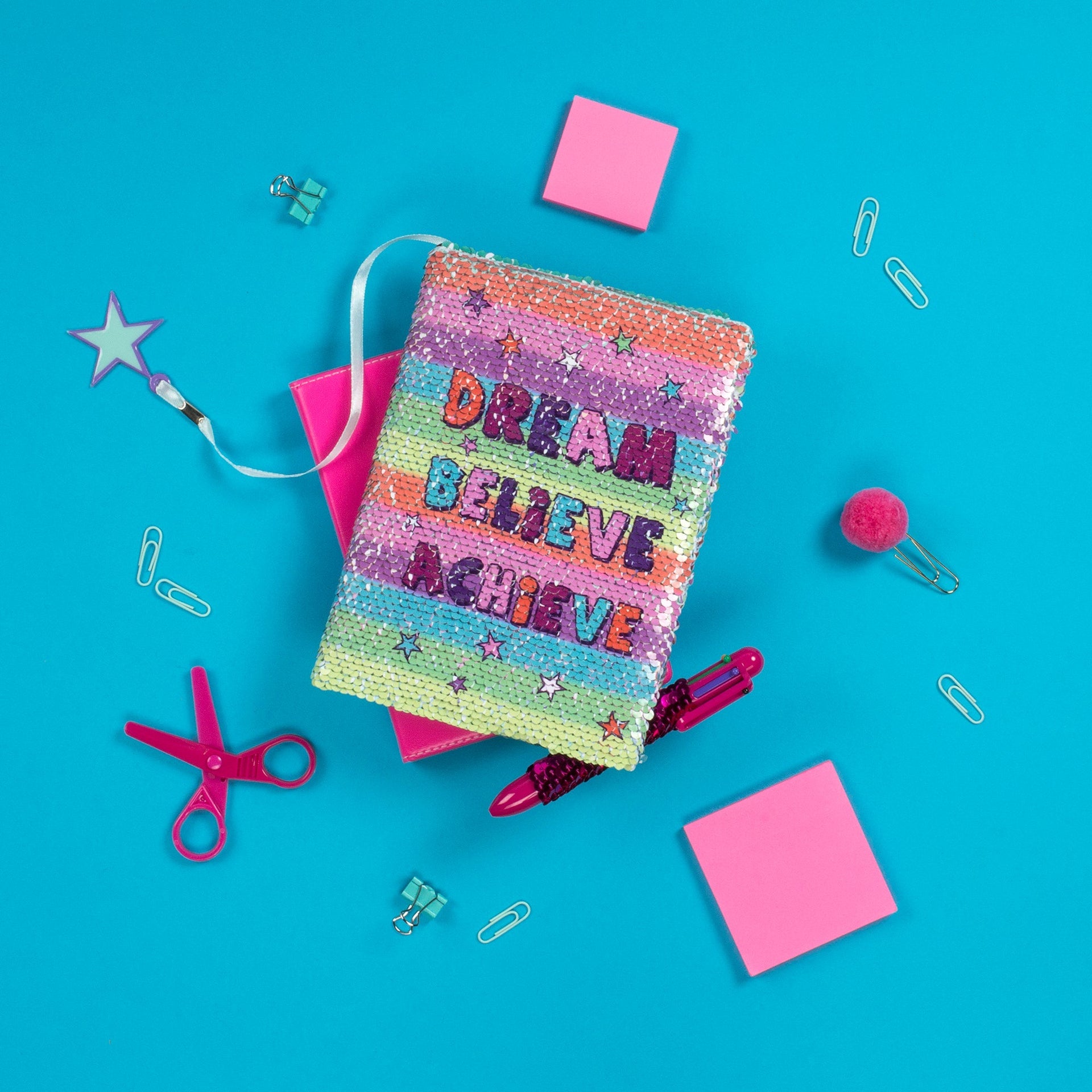 Carnet à sequins – Dream Believe Achieve
