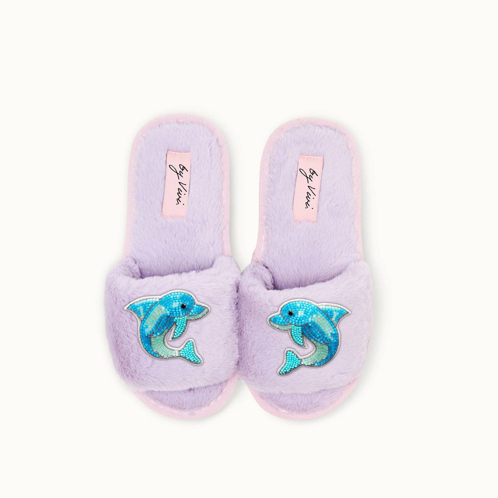 Paire de broches pour Chaussons - Dauphins