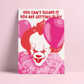 Cartolina Pennywise non puoi sfuggire a IT risoprint