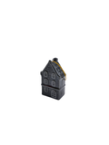 Gancio appendiabiti natalizio - Casa - Ceramica - Nero - 3,5x2x6,5cm