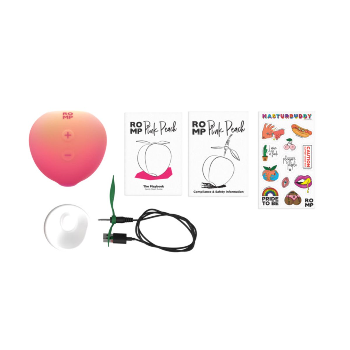ROMP - Peach Air Pressure Stimulator - Pink