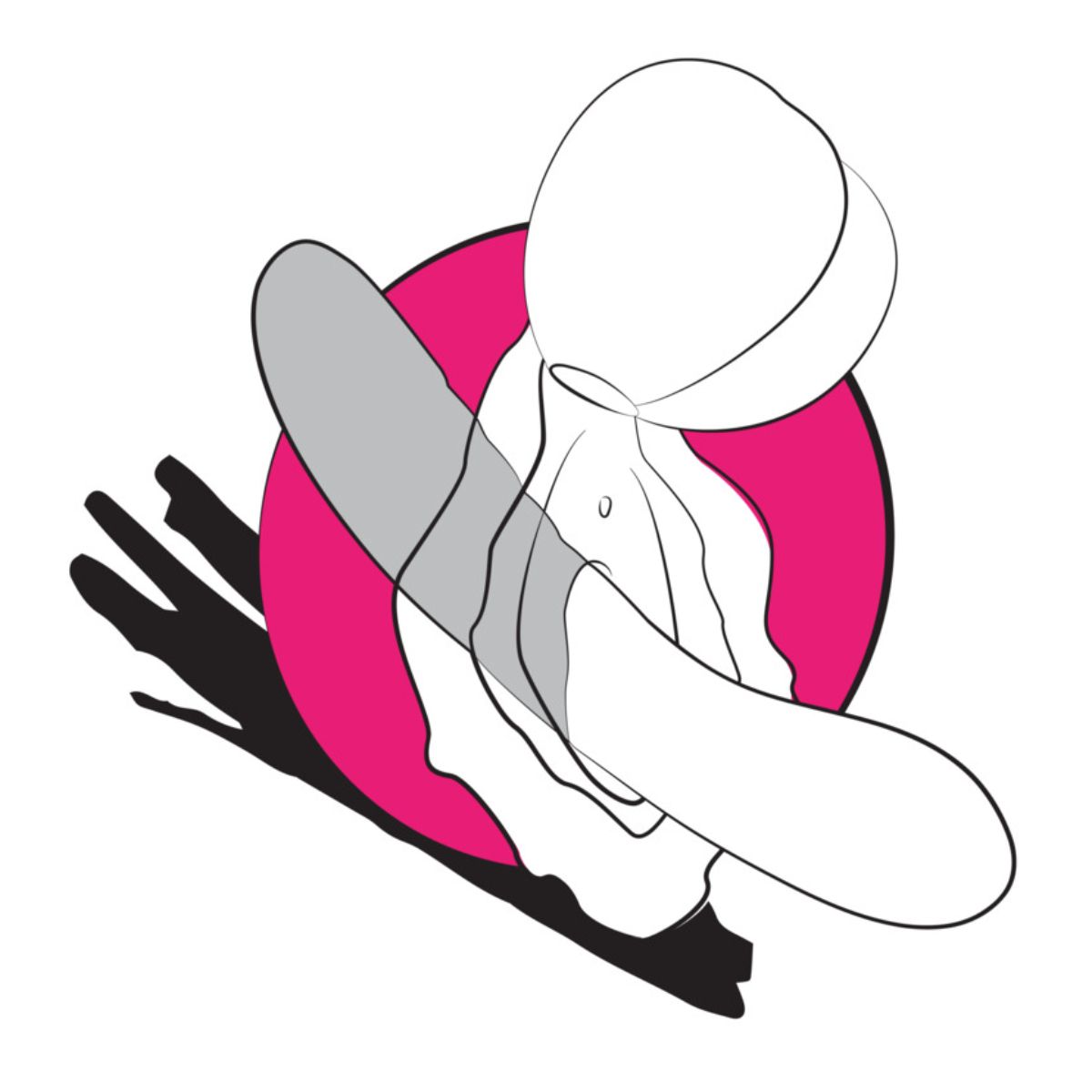 ROMP - Peach Air Pressure Stimulator - Pink