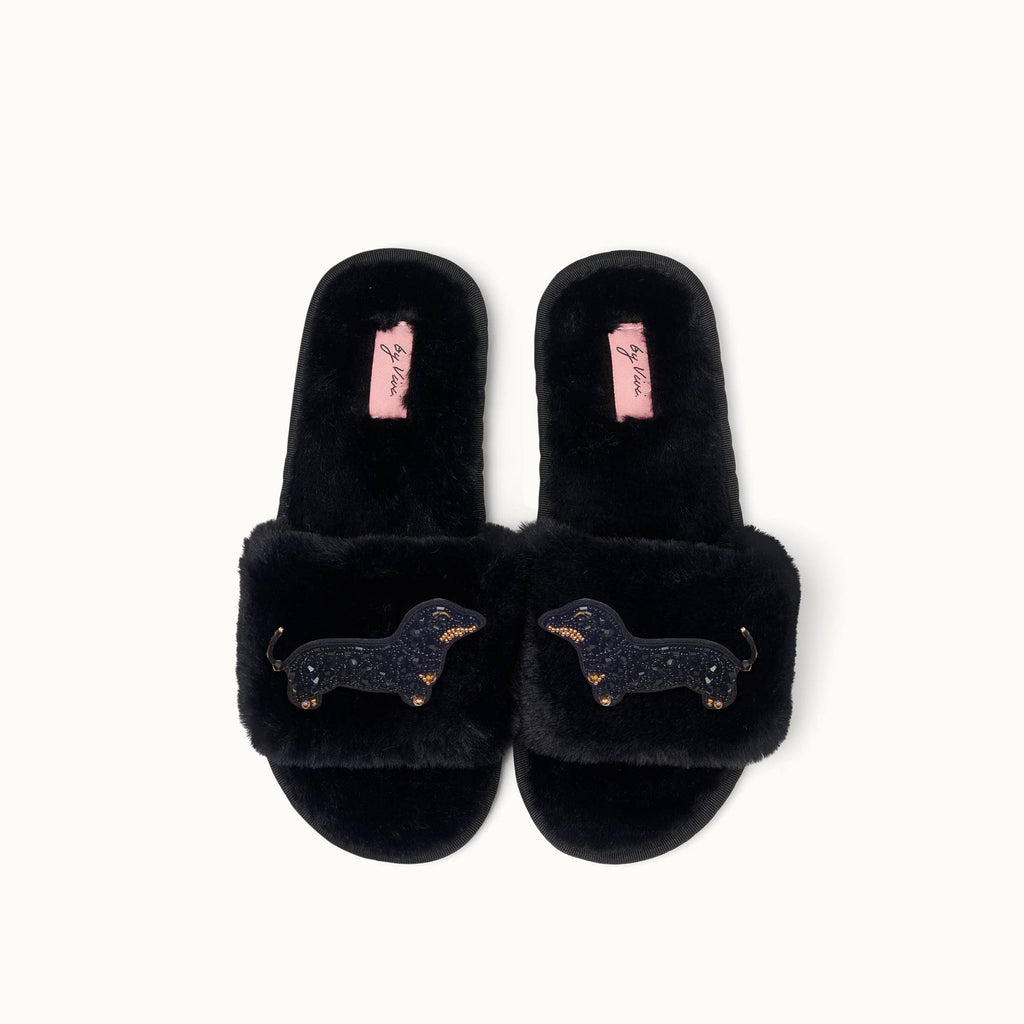 Paire de broches pour Chaussons - Teckel