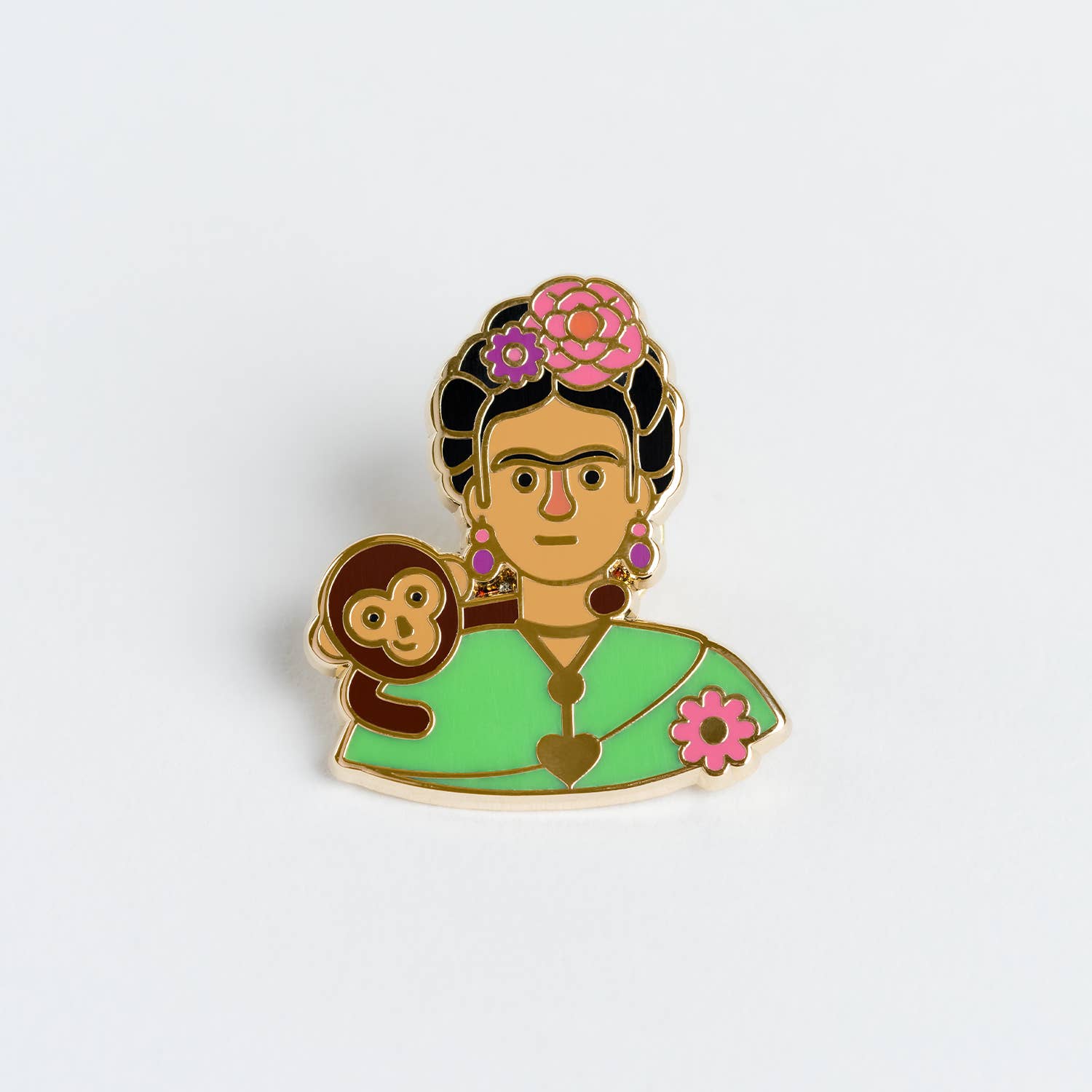 Pin’s Frida avec un singe