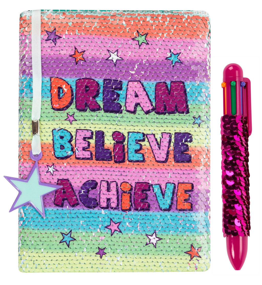 Carnet à sequins – Dream Believe Achieve