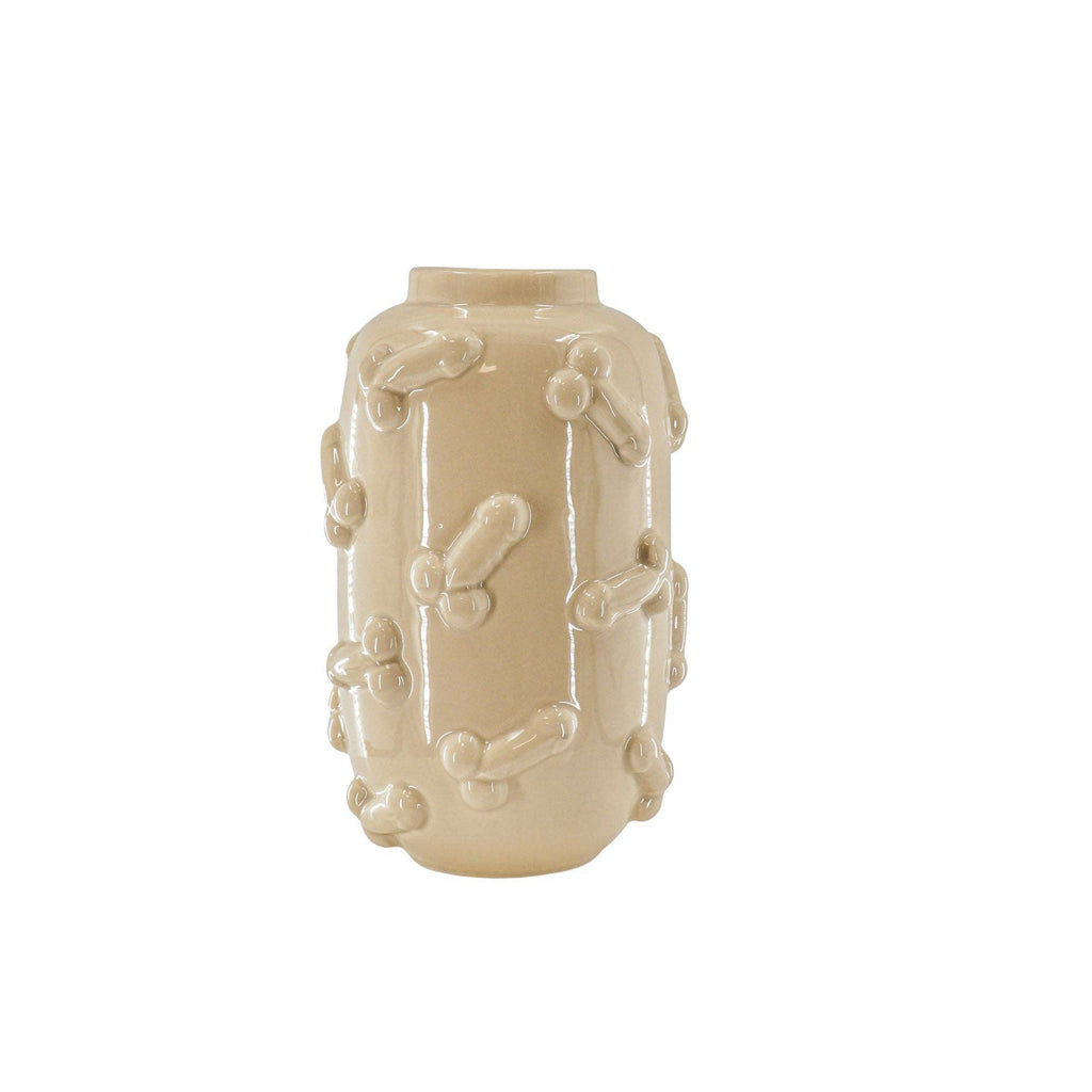 Vaso - Dick - Ceramica - Beige - 17x17x27cm