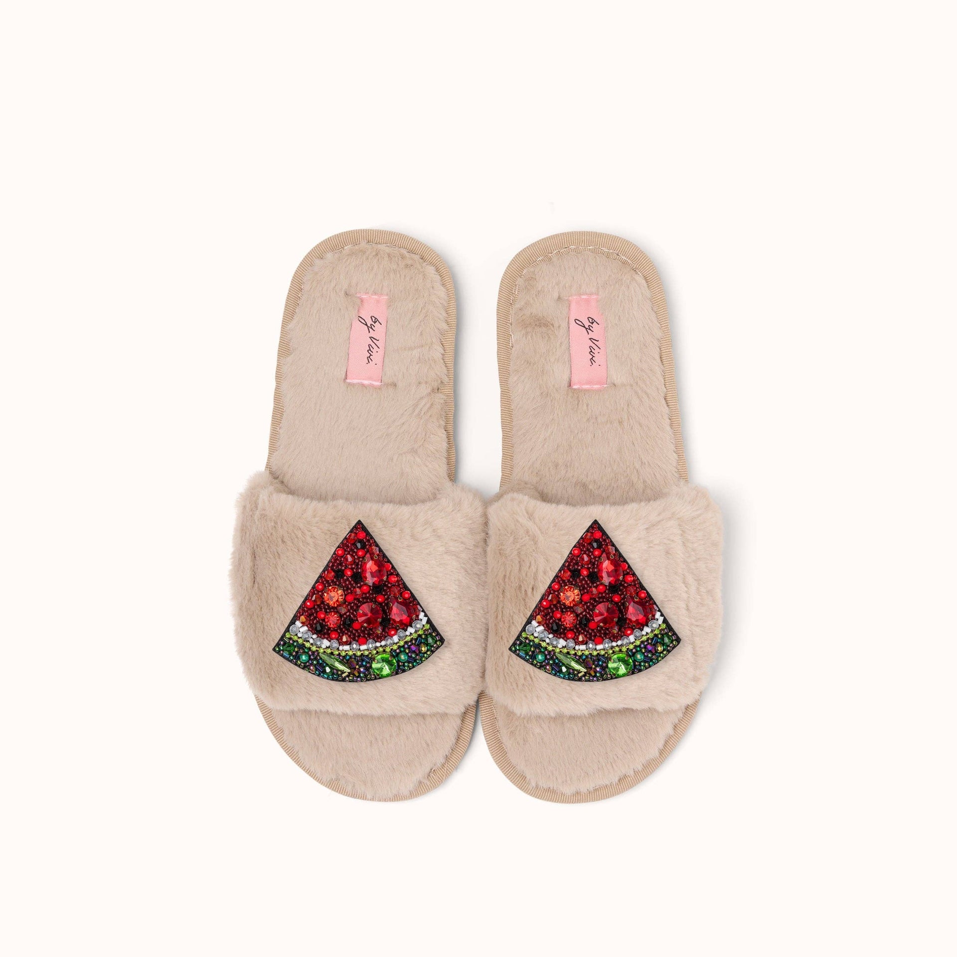 Paire de broches pour Chaussons - Pastèque