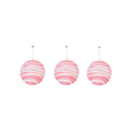 Appendiabiti di Natale, palline di Natale, schiuma, rosa fluorescente, S3, 8 cm