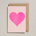 Cartolina di San Valentino - Cuore rosa