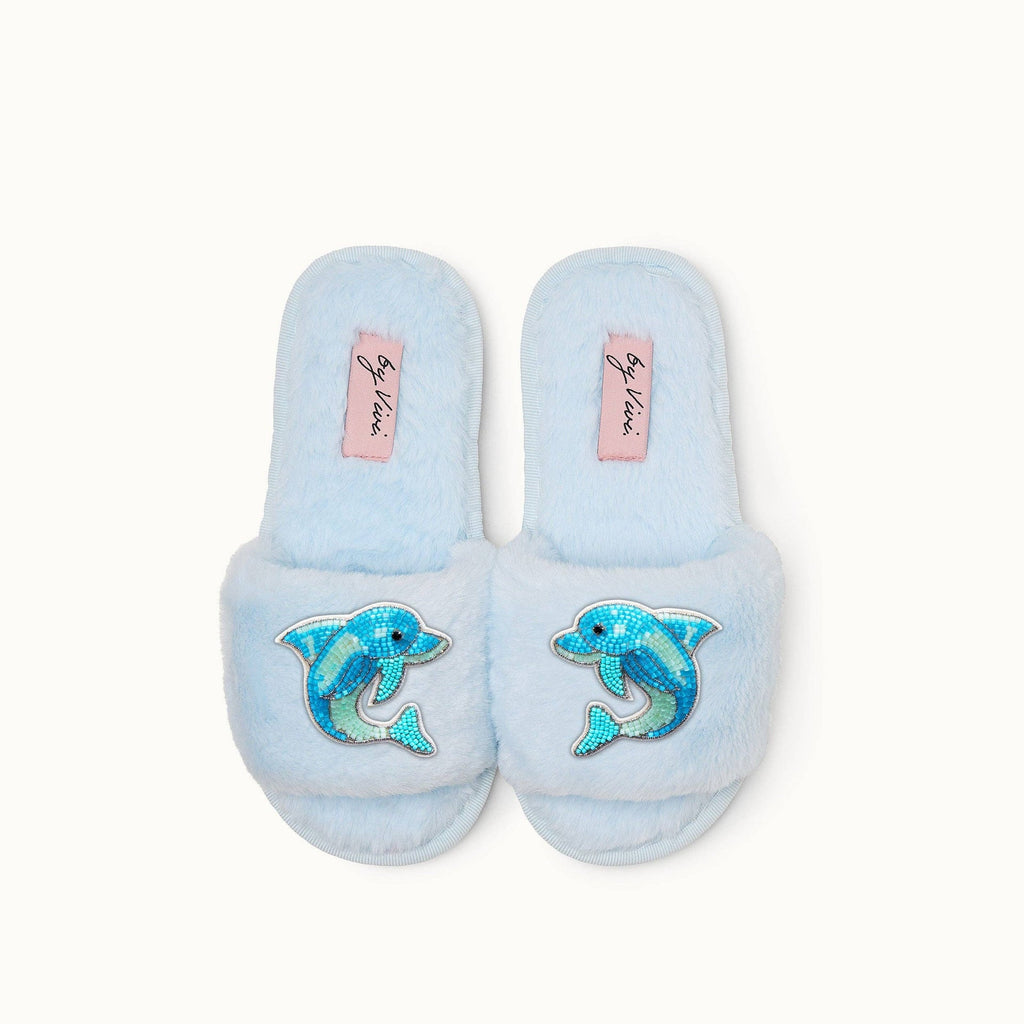 Paire de broches pour Chaussons - Dauphins