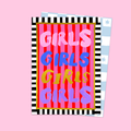 Carte à rayures pour filles