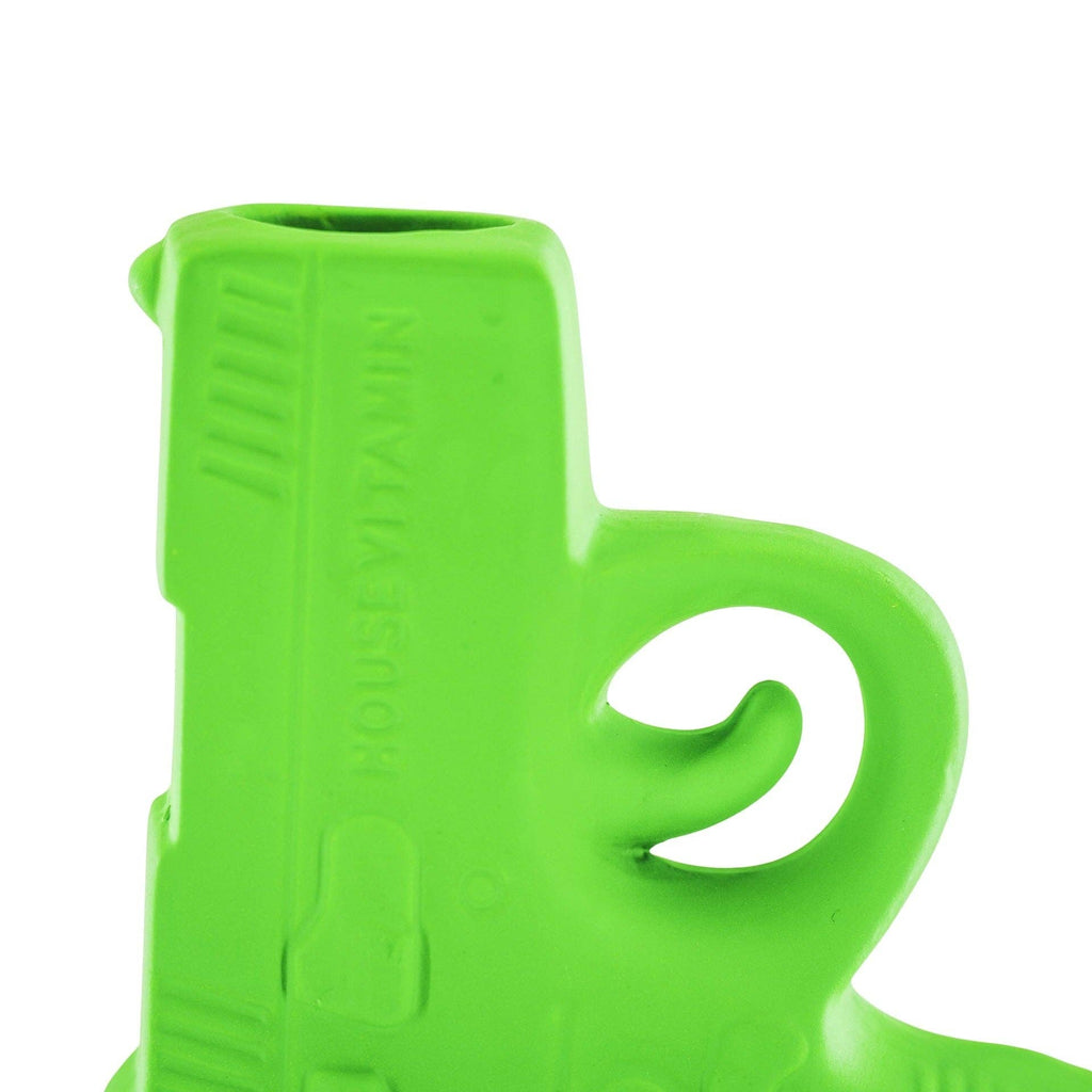 Vaso - Pistola - Ceramica - Verde Neon - 12x5x12cm