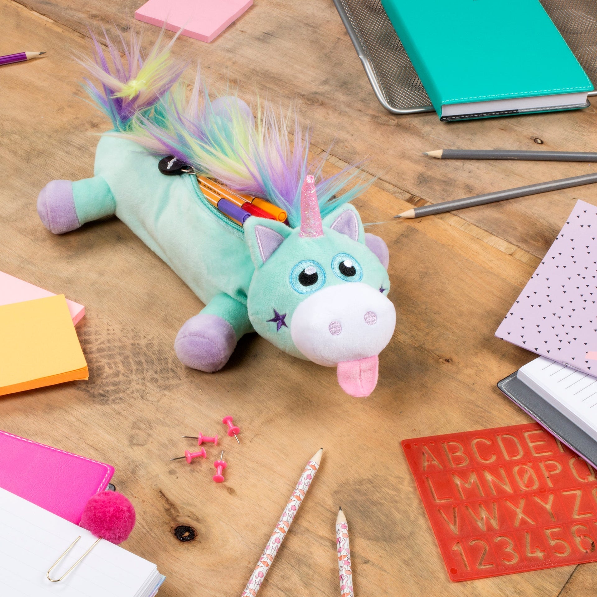 Trousse scolaire – arc-en-ciel licorne Mint