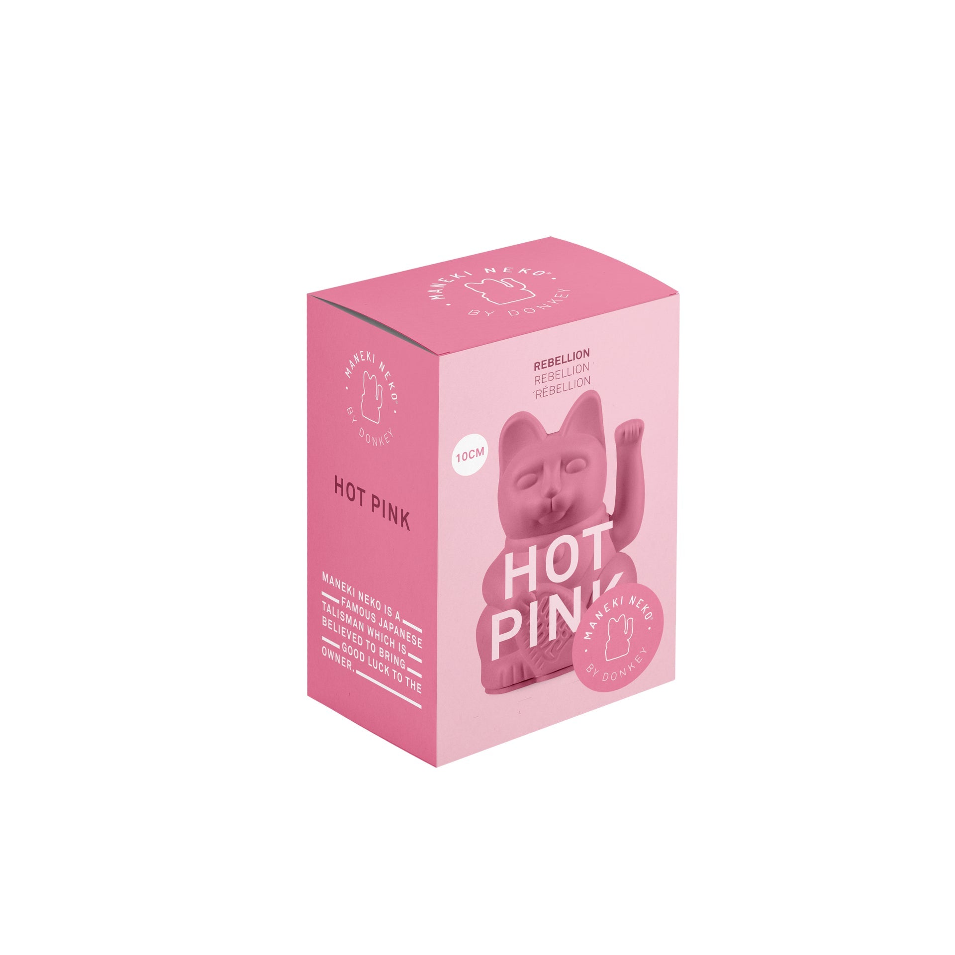 Mini Chat Chanceux Rose Chaud
