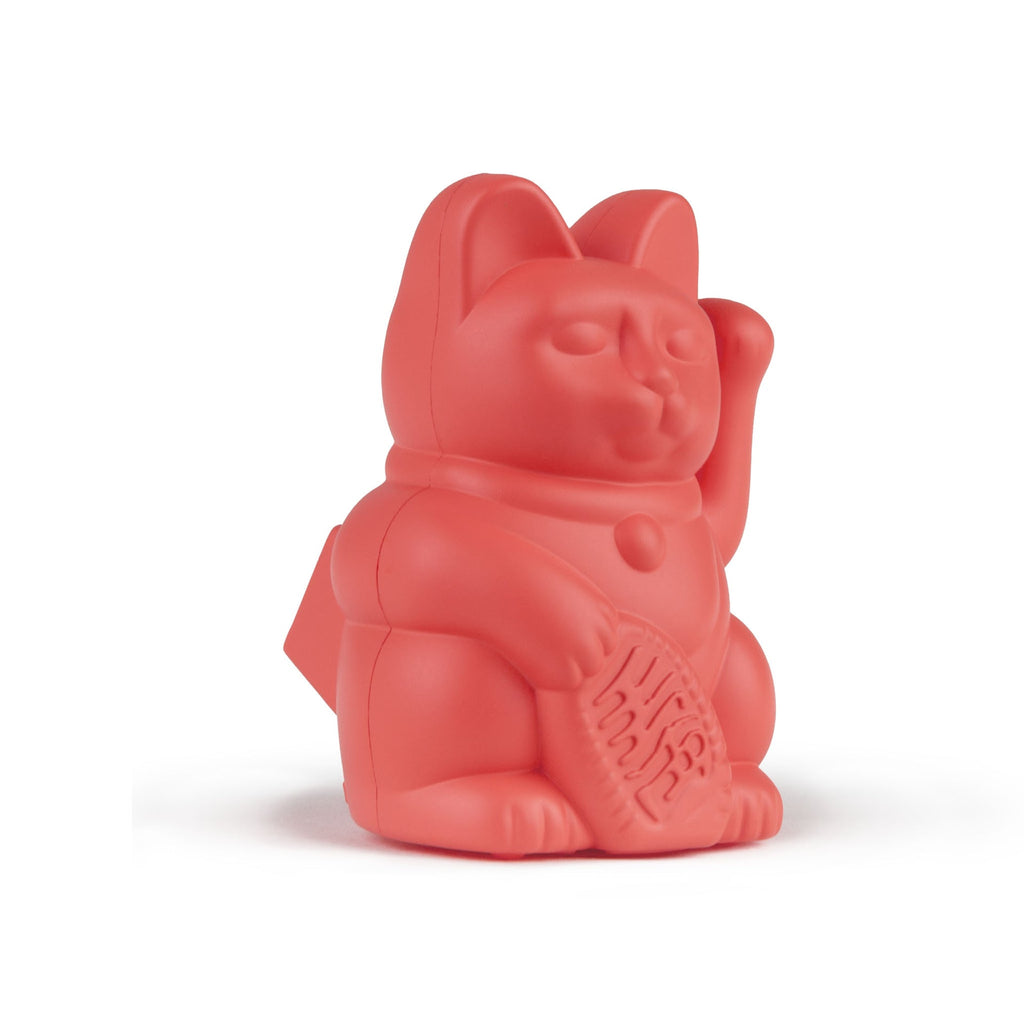 Mini Gatto Portafortuna Solare Arancione Neon