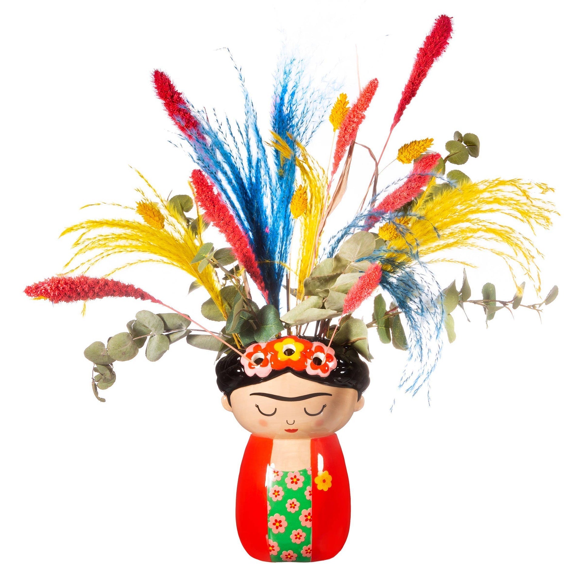 Jardinière murale Frida Kahlo rouge