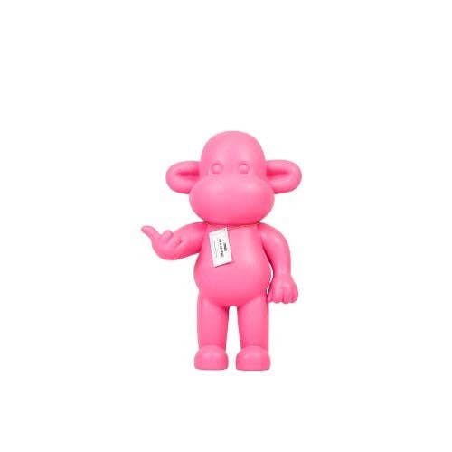 Ornament - Hanging Loose Monkey Figurine 'The Legend' - Poly resin - Pink - 33x21x50cm