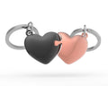 Pink Heart Couple Keychain