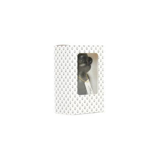 Ornamento - Statuetta Scimmia 'La Leggenda' - Nero - 11x7x19cm
