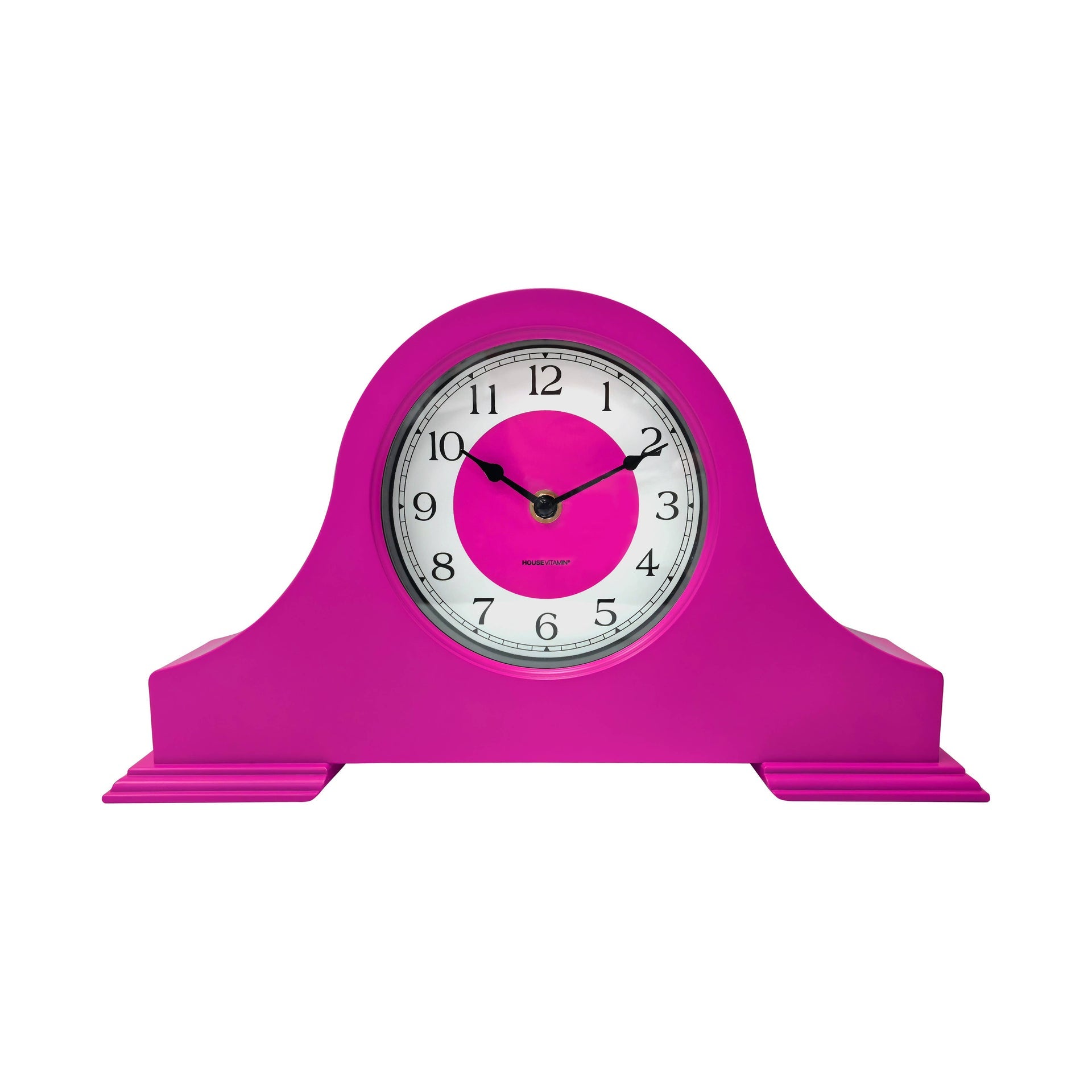 Orologio - Pendola da camino - Rosa neon - 36x8,5x20 cm