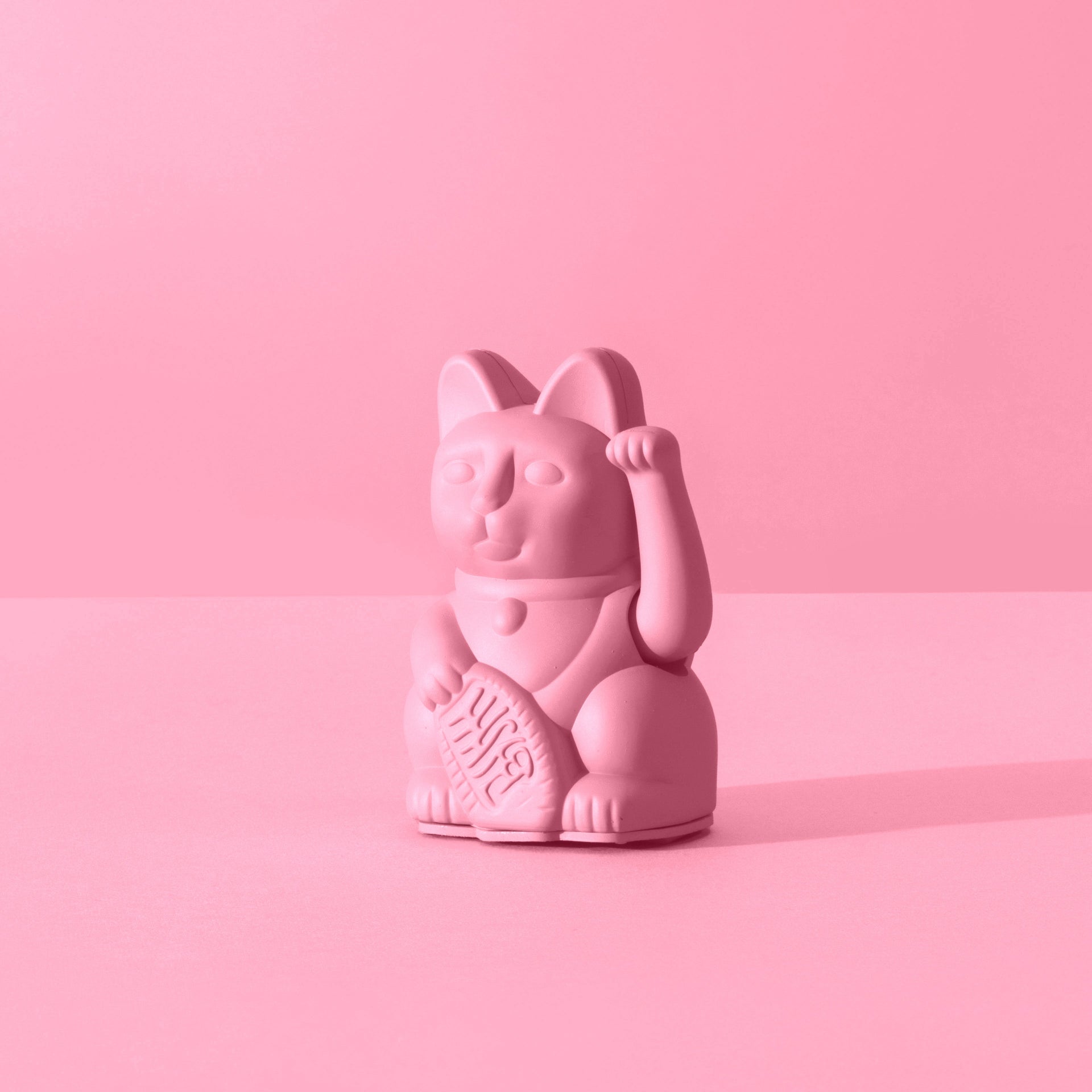 Mini Chat Chanceux Rose Chaud