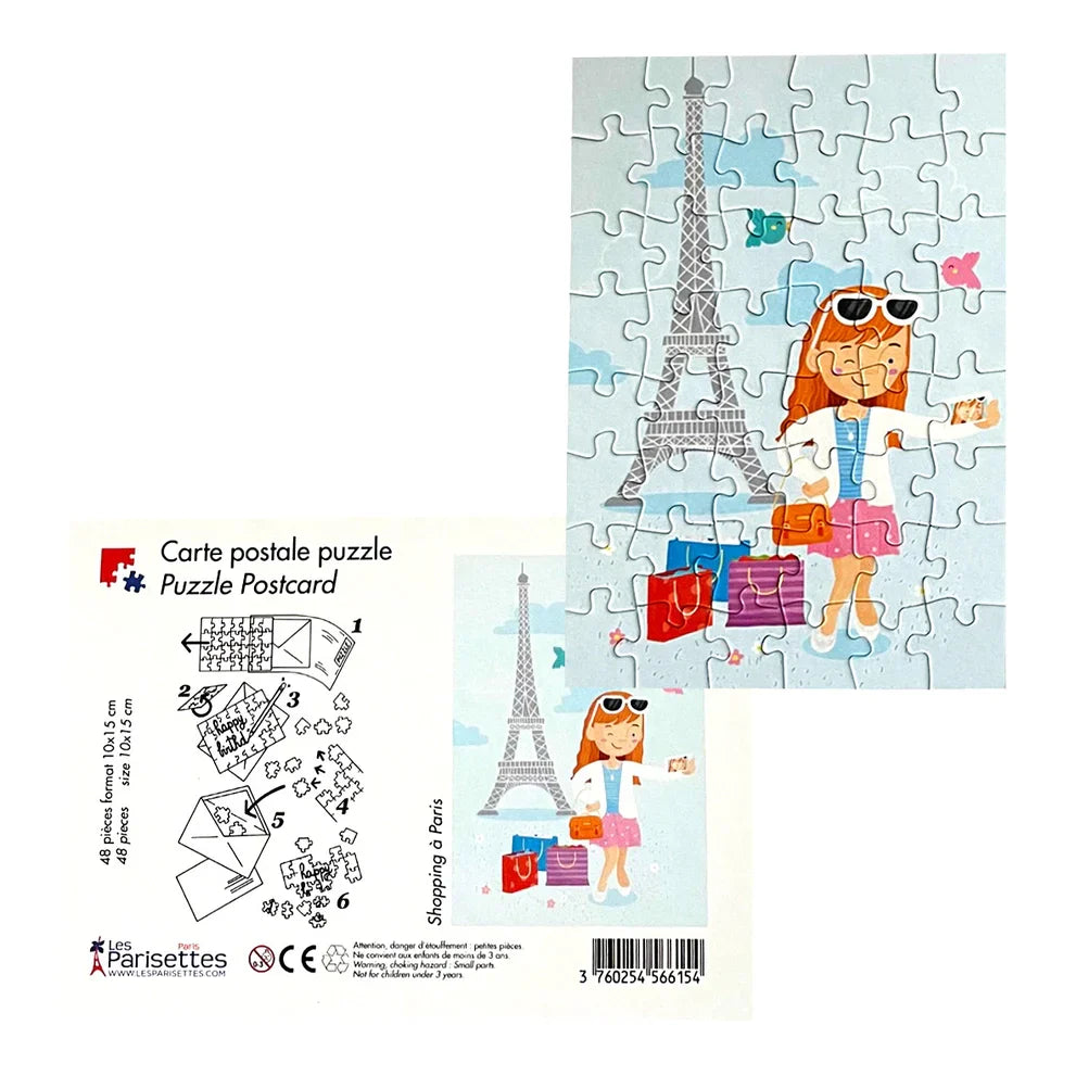 Puzzle Cartolina Parigi Shopping