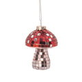 Boule de Noël Champignon à facettes