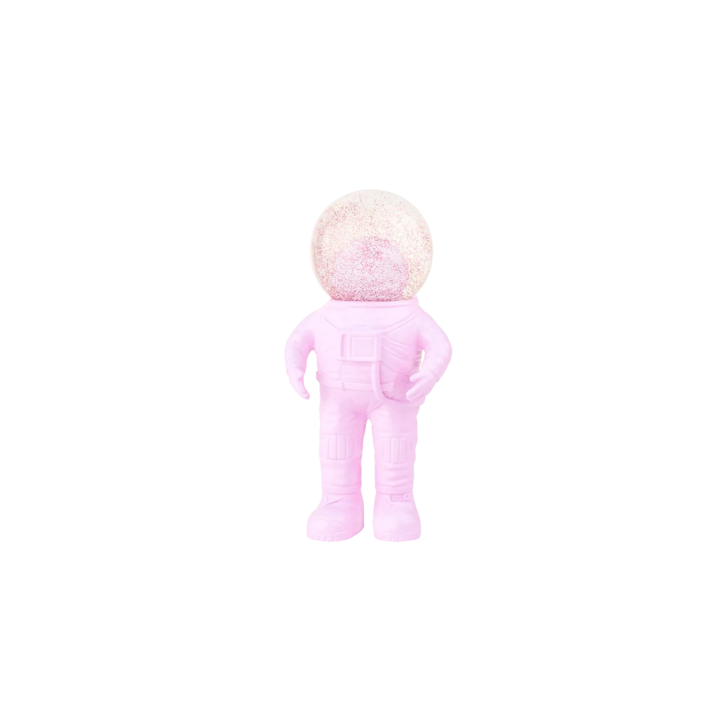 boule a neige astronaute petit rose donkey