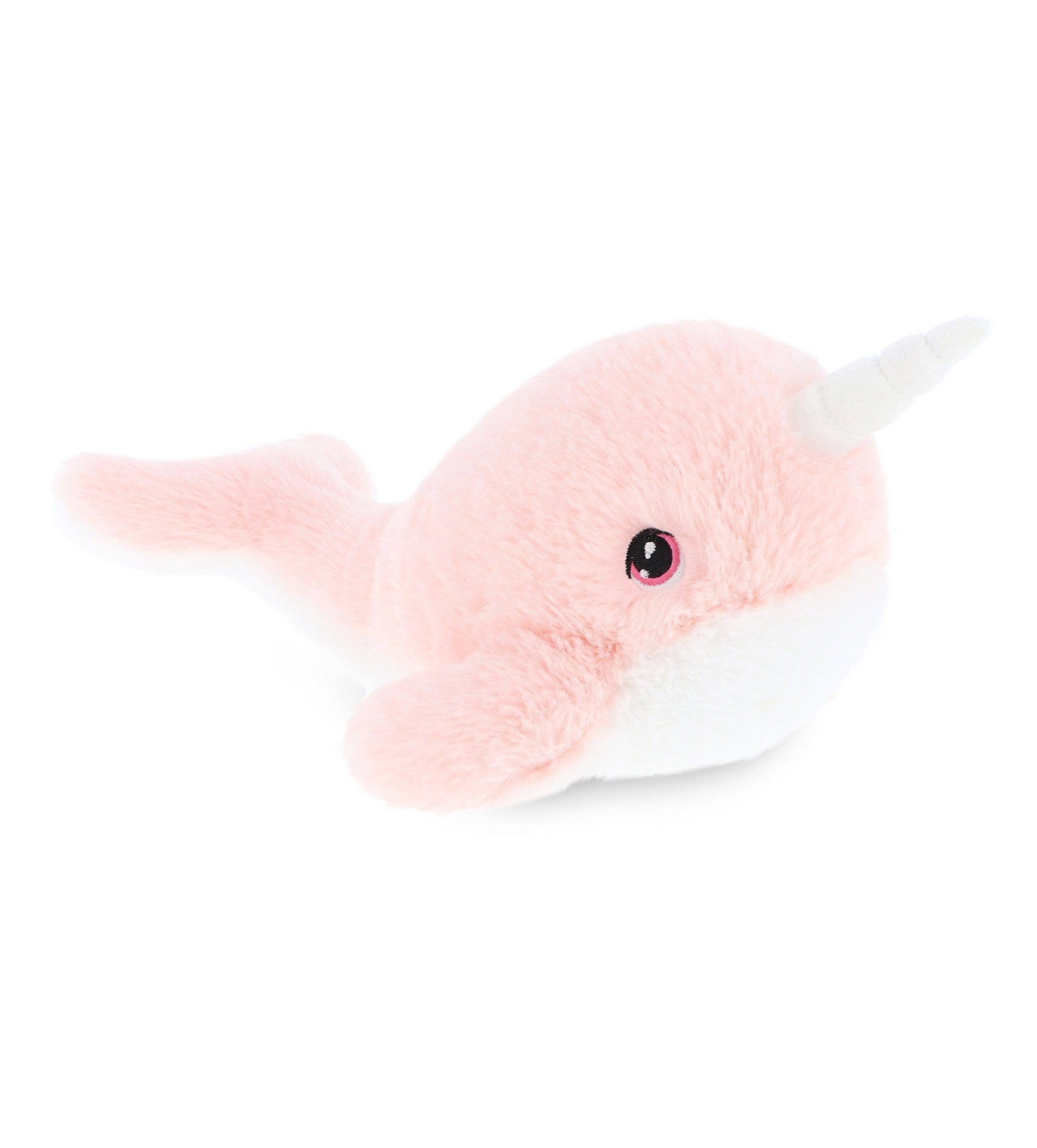 Peluche narval rose Keeleco 25 cm