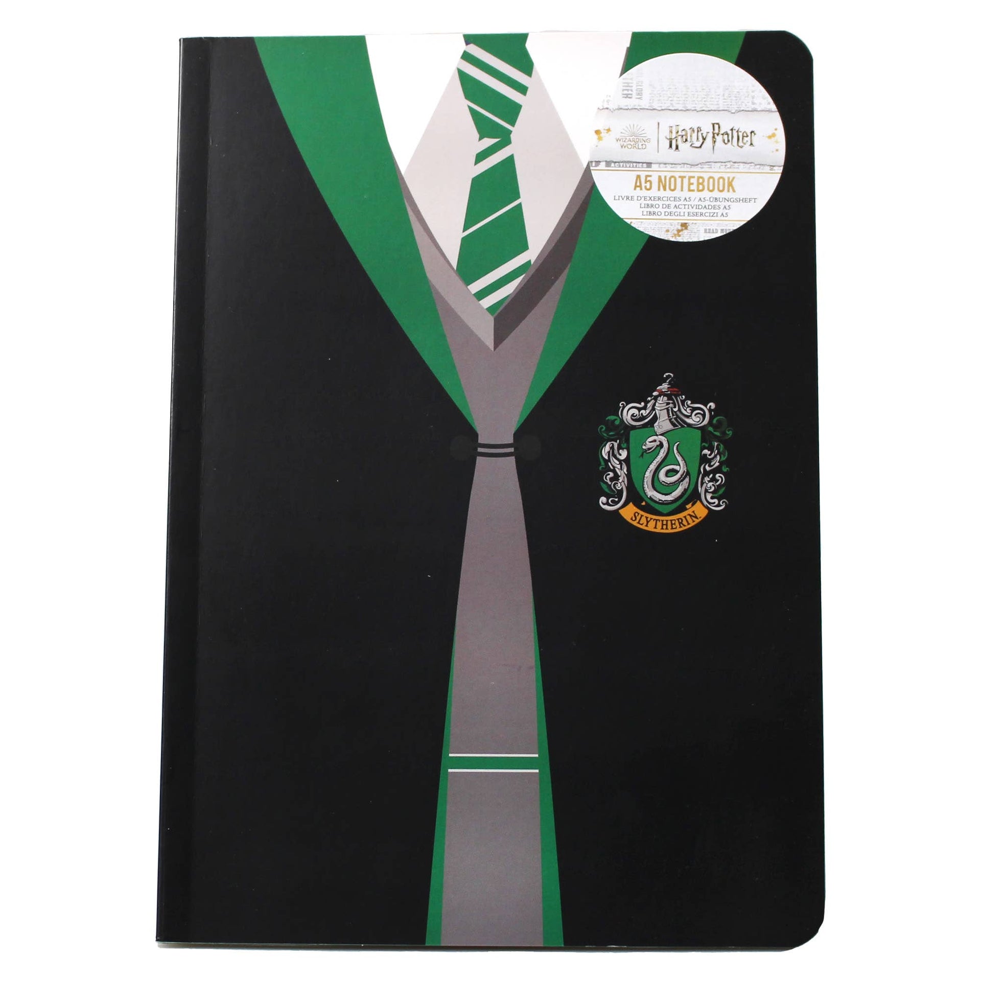 Harry Potter A5 Flexible Notebook - Slytherin Uniform
