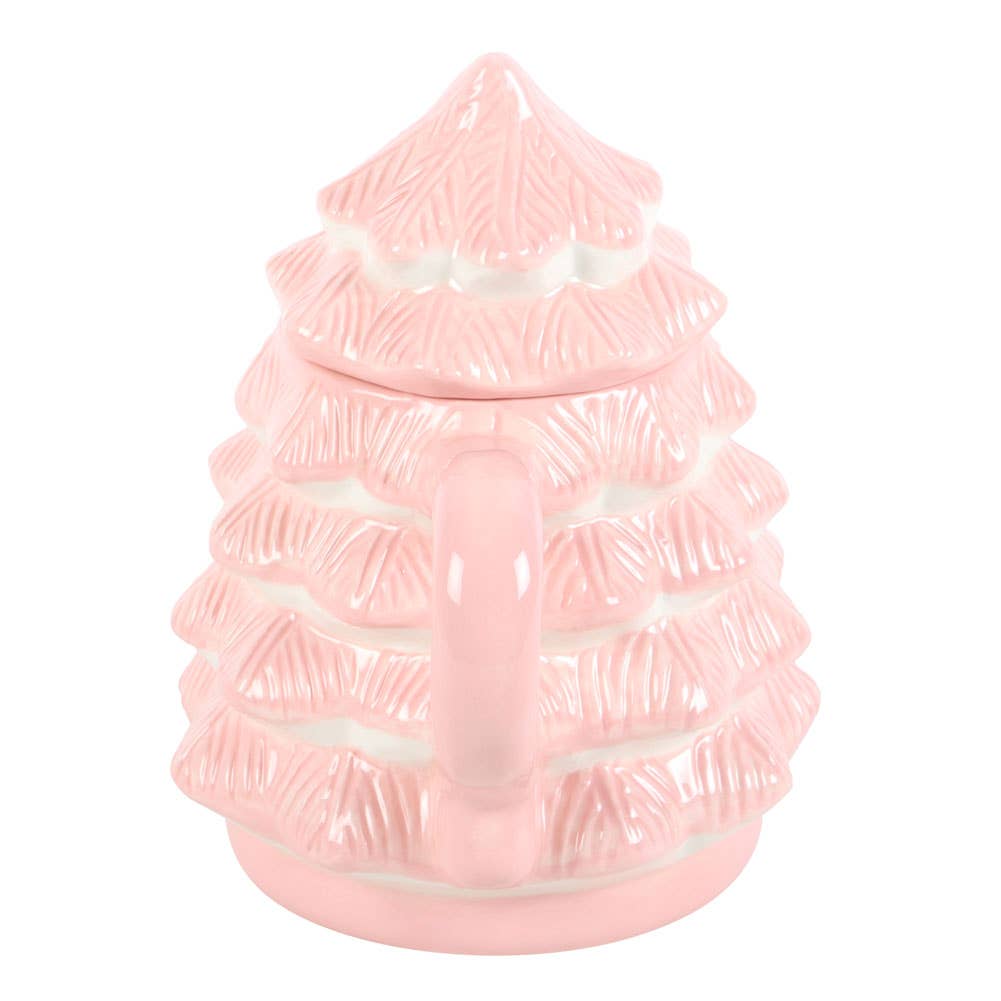 Tazza a forma di albero di Natale rosa