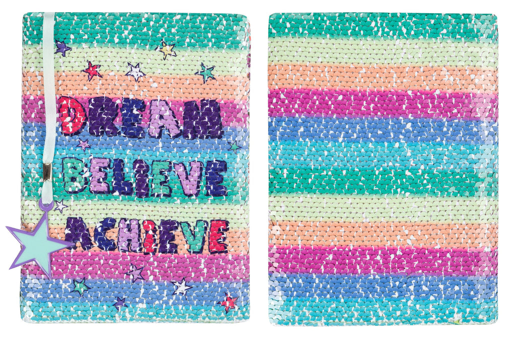Carnet à sequins – Dream Believe Achieve