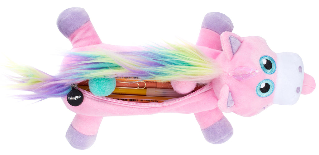 Trousse scolaire – arc-en-ciel licorne rose