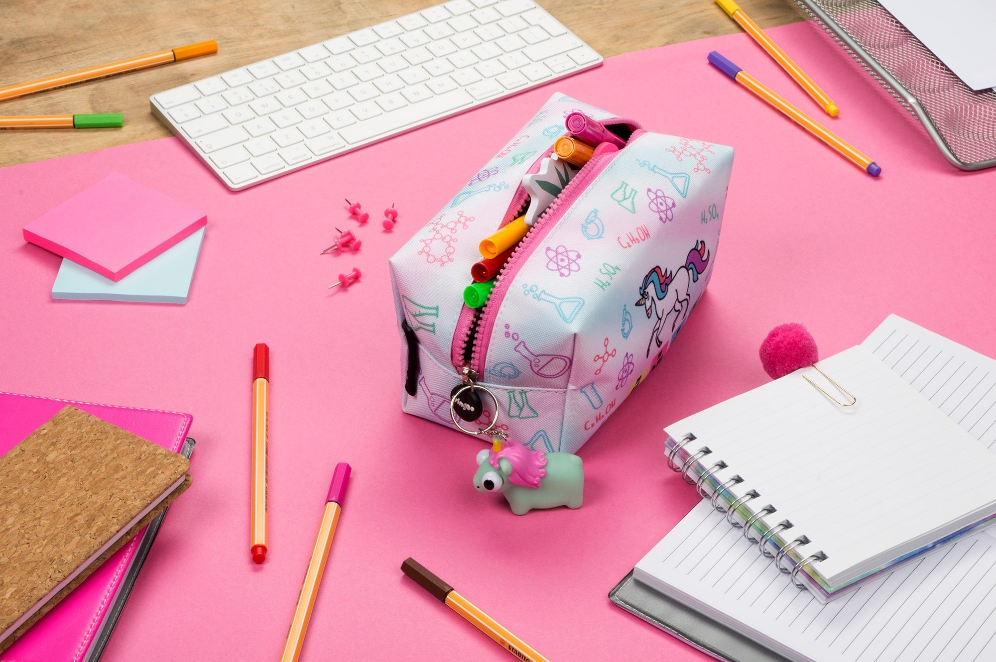 Trousse à crayons / trousse de maquillage Licorne Chemistry
