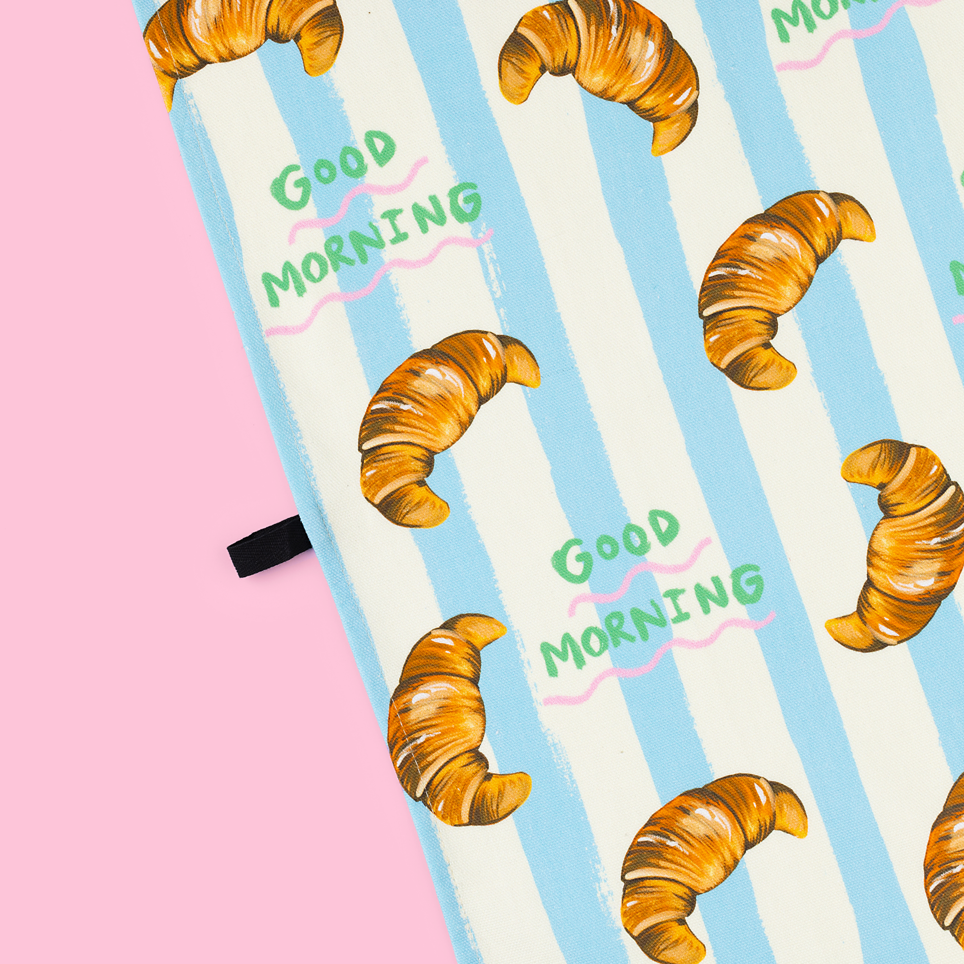 "Good Morning" Croissant Tea Towel