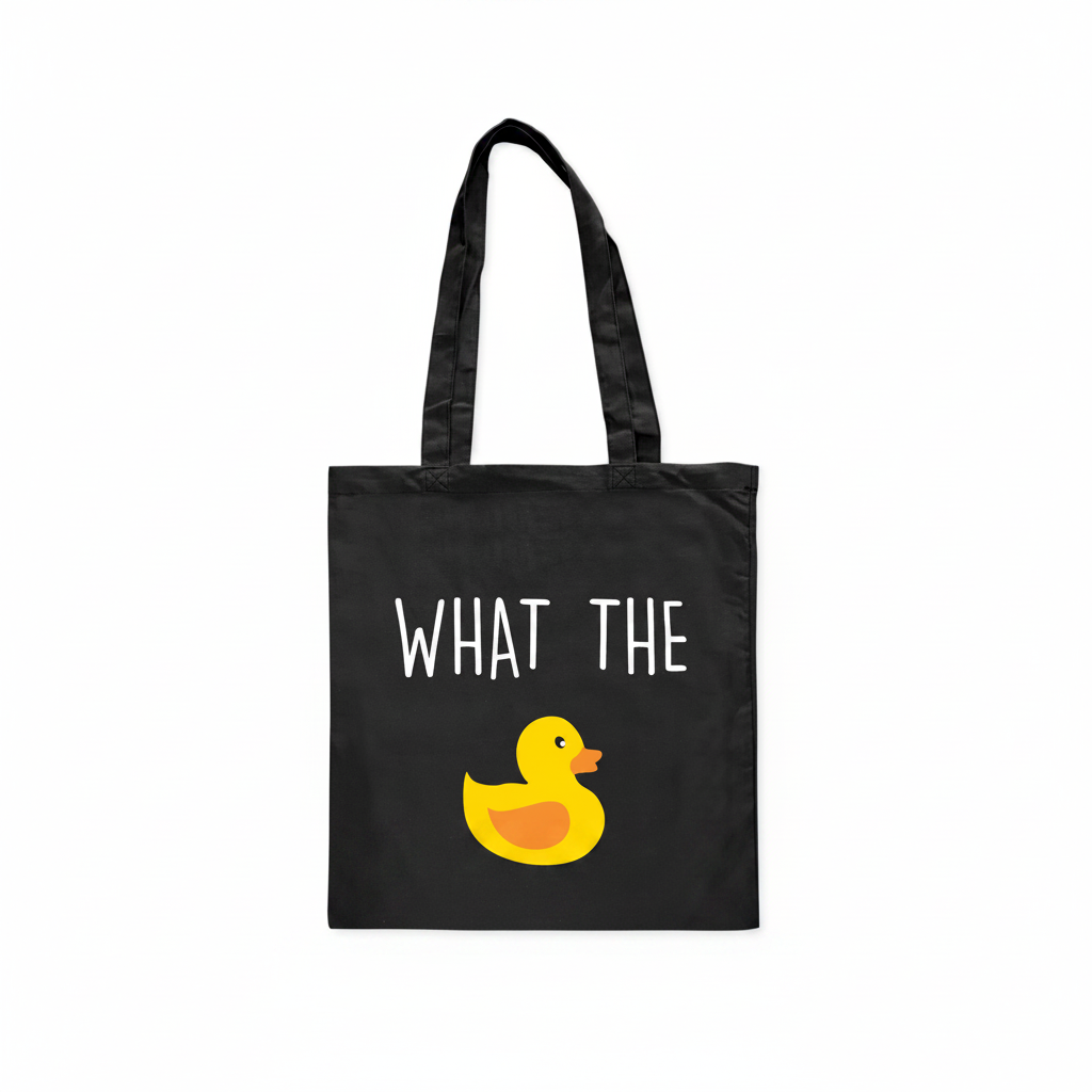Tote Bag Canard "What The Duck"
